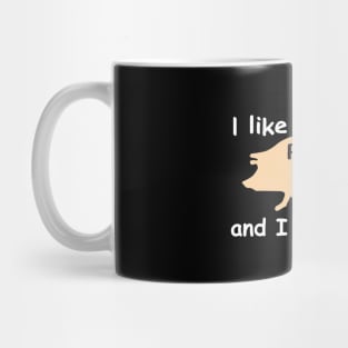 I like pig butts and I cannot lie funny pork bacon Mug